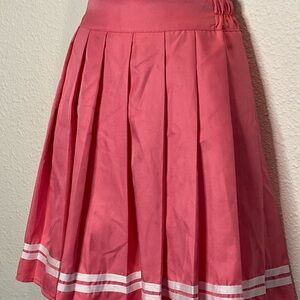 School Girl Uniform Pleated Skirt Harajuku Style In Bubble Gum Pink